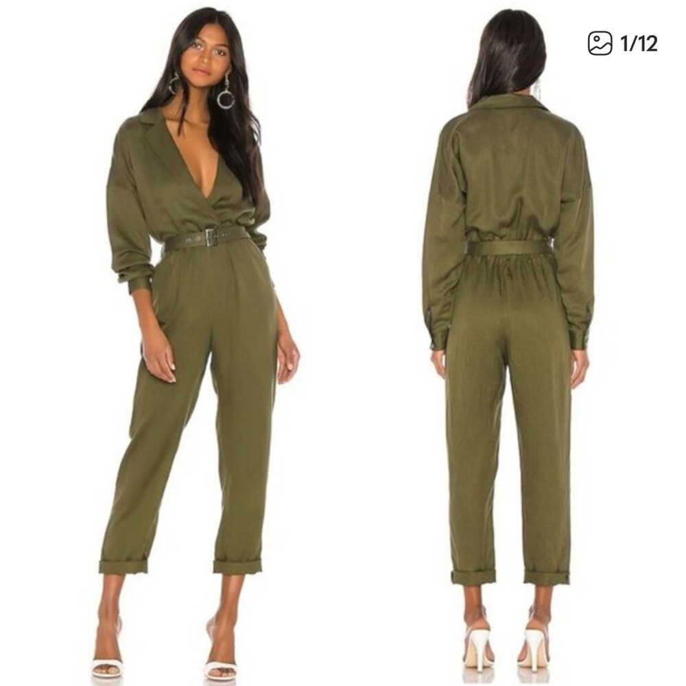 L'Academie Reed Jumpsuit in Green - Picture 2 of 10